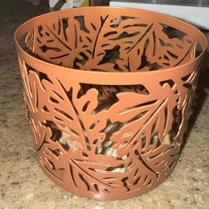 Bath and Body Works Fall Candle Sleeve Holder 4-1/2” Diameter